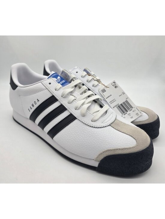 Adidas Samoa Mens Size 11 Athletic Sneaker White Black Fashion Shoes 675033